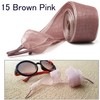 WEGOODZF Satin Ribbon Shoe Laces: 2cm Brown Pink Flat Snow