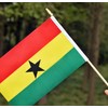 Ckexin 25Pack Small Ghana Flag Handheld Mini Ghanaian Flags on