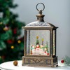 12.5'' Christmas Snow Globe Lantern Lighted Snowman Choir Musical Snowmen