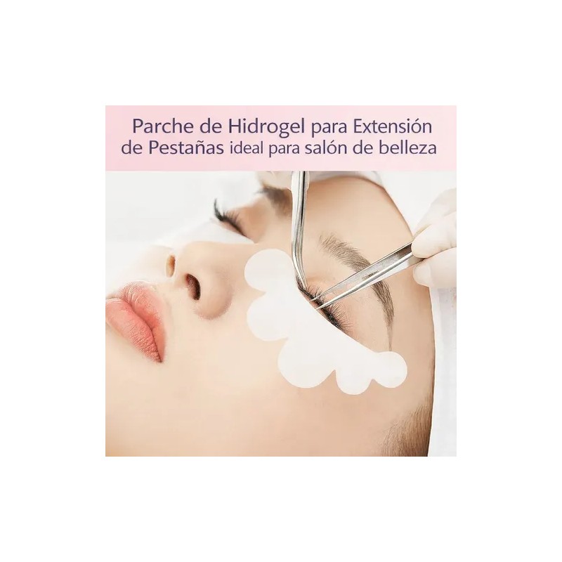 100 Pares Parches Hidrogel Media Luna Para Pestañas