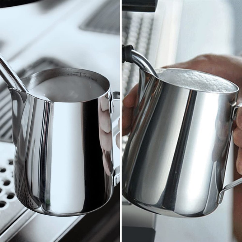 HOFASON Stainless Steel Milk Frothing Pitcher Cappuccino Pitcher Pouring Jug