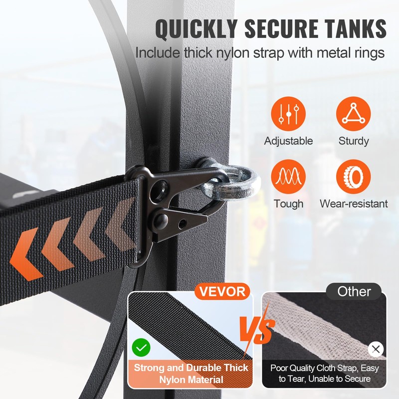 VEVOR Refrigerant Tank Rack, with 2 x 30lbs and Other
