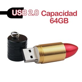 monTTese Lipstick Red 64GB, Lipstick Memory Data Storage, USB Flash Pen Drive Memory Stick, USB 2.0 Memory Stick