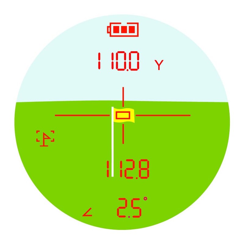 GreenOn LASER CADDIE GL03 Laser Caddy Laser Distance Meter [Red