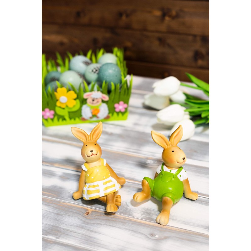 HEITMANN DECO 1014255 - Rabbit - Polyresin - Set of