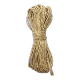 LWR CRAFTS Jute Rope 2mm 45ft Per Pack (Pack of 2) (Natural)