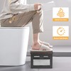 Foldable Toilet Stool, 6" and 7" Wood Poop Stool for