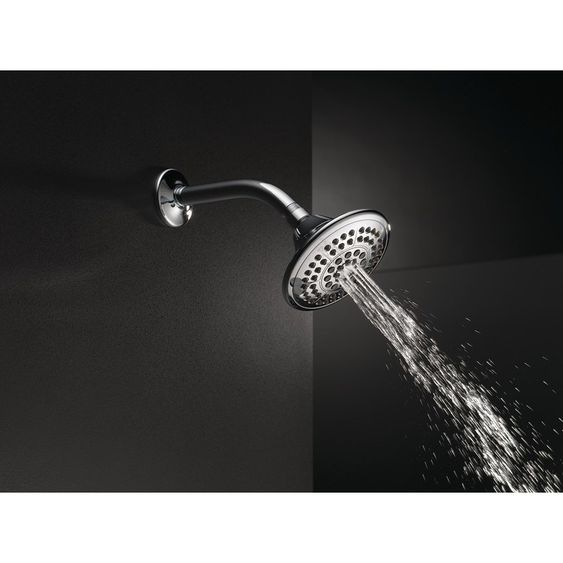 Delta Faucet 5-Setting Raincan Shower Head, Chrome Rain Shower Head,