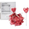 Naturejam Red Heart Lollipops 24 Count-Individually Wrapped Hard Candy For