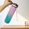 IOLOYU Drinking Bottle 1 Litre with Straw Sports Water Bottle