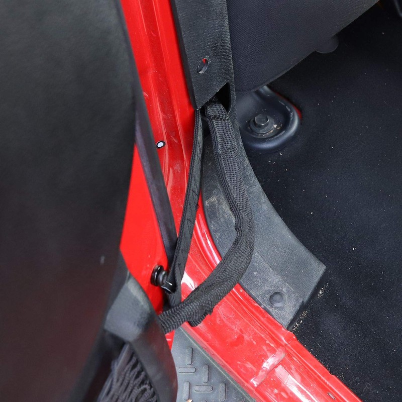 CheroCar Door Limiting Straps for Jeep Wrangler JK JKU 2007-2018