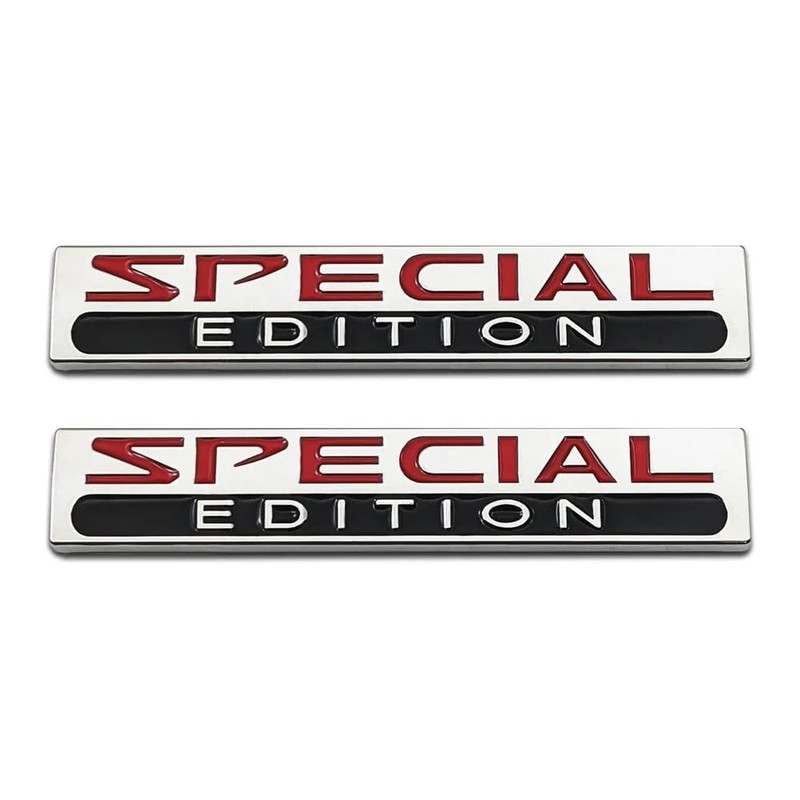 2Pcs Metal Special Edition Logo SUV Rear Trunk Side Sport