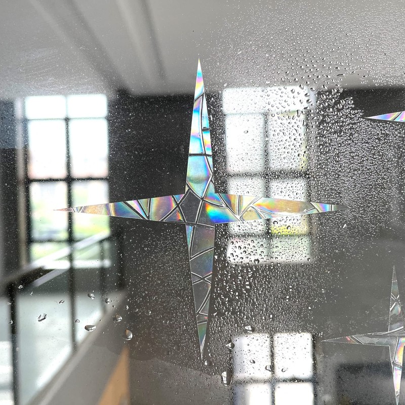 Prism Window Stickers for Bird Strikes, Anti-Collision Stickers, Prevent Birds