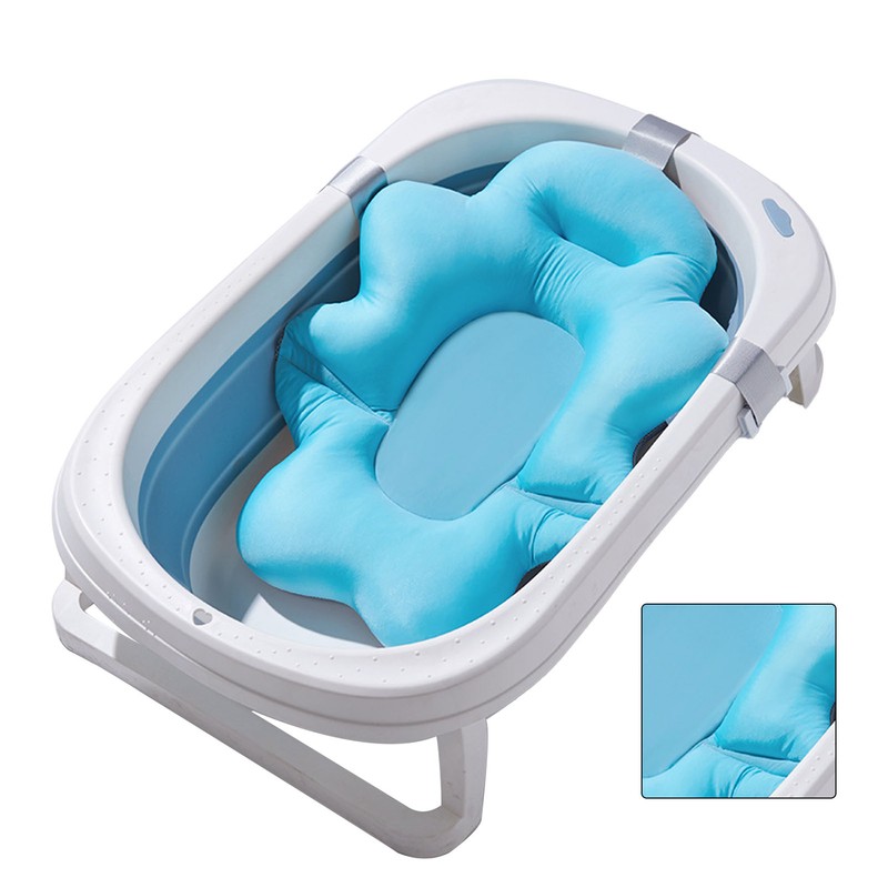 Baby Bath Cushion Pad Adjusted Mesh Support Baby Bath Floating