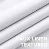 H.VERSAILTEX Linen Look 100% Blackout Curtains 45 Inches Long for
