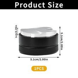 Suevut 51 mm Coffee Distributor, Espresso Leveler Made of Stainless Steel for Portafilter, Coffee Distributor Tool for Precise Tamping, Leveler for Even Distribution of Coffee, Suitable for 51 mm