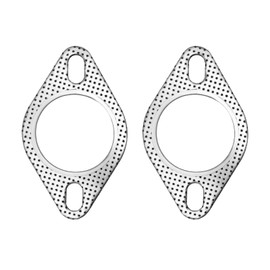 Ohleats 2 PCS Car Exhaust Gasket, 2.5 Inch 2-Bolt Exhaust Pipe Flange Gasket, Car Accessories (2.5 Inch)