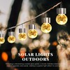 SOLPEX Hanging Solar Lights Outdoor, 8 Pack Decorative Cracked Glass