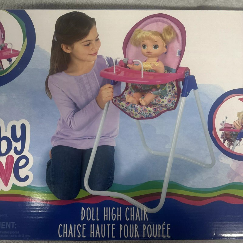 BABY ALIVE, DOLL HIGH CHAIR, RECLINES BACK! for Dolls 18”