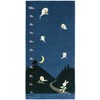 Hayashi BJ477900 Glasses Rabbit Bath Towel, Navy, Approx. 23.6 x
