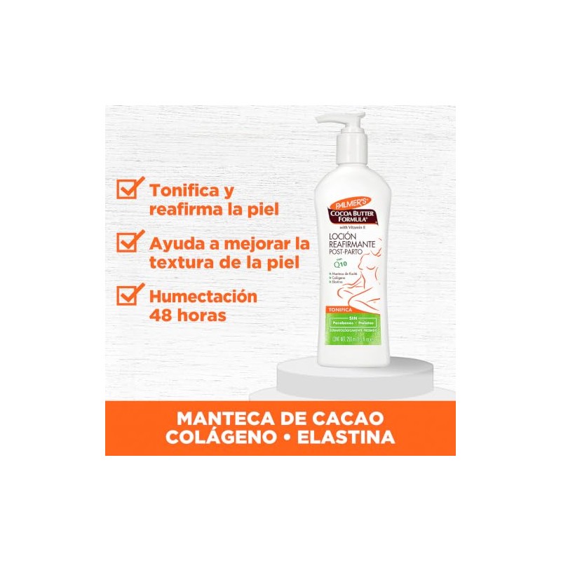 Palmer's Cocoa Butter Formula con Vitamina E + Q10 Firming