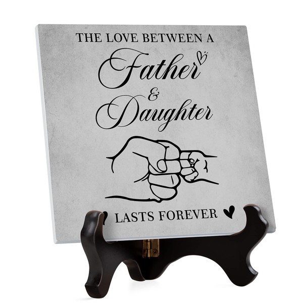 GIfts for Dad, Dad Birthday Gifts, Dad Gifts from Daughter Acrylic Plaque Stand, Birthday Fathers Day Gifts Presents for Dad, Gifts for Daddy, New Dad, Stepdad, Father in Law
