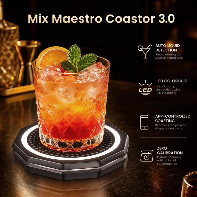 Smart Cocktail Maker, App Controlled Automatic Cocktail Mixing Machine, Home