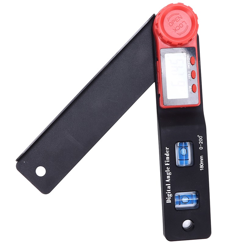 0‑200° Digital Display Angle Finder High Accuracy Electronic Spirit Level