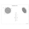 Light Trap 175 mm, Light-proof Supply Air Grille, Ventilation Grille,