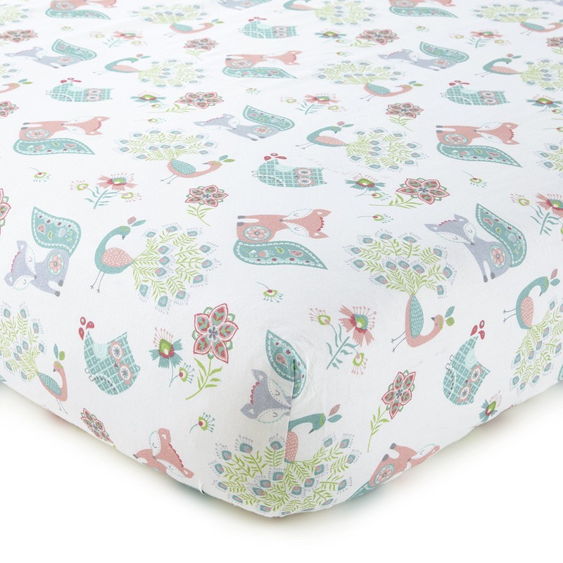 Levtex Baby Fiona Fox - Animals - Coral,Teal, White- 5