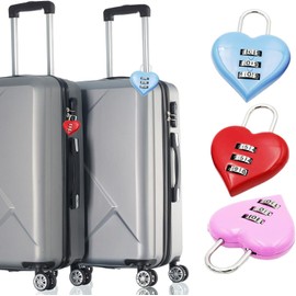 Pink Combination Lock, 2025 Upgraded Heart Shape 3 Digital Password Padlock, Mini Outdoor Combo Gate Lock for School Gym Locker, Fence Gate, Toolbox, Employee Hasp Locker Combination Padlocks Hasps