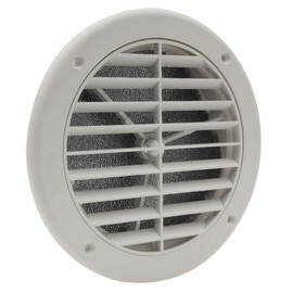 RecPro RV AC 5" Side Vent | Optional Charcoal Filter | White | Camper AC (2 Pack, With Charcoal Filter)
