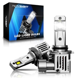 NOVSIGHT 9006 Fog Light Bulbs - 700% 30,000LM Brighter 6500K Cool White Light Bulbs, 1:1 Design with Cooling Fan, IP68 Waterproof,Plug and Play,Pack Of 2
