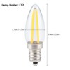 10Pcs E12 Long Filament Small LED Light Bulbs Dimmable Lamp