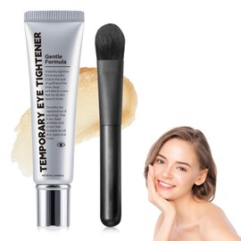Crema reafirmante para ojos，Crema reafirmante para ojos con brocha, Reduce Las Líneas de Expresión y Las Arrugas，Apta para todo tipo de piel，20ml