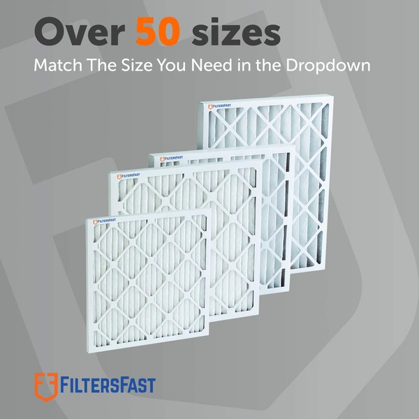 Filters Fast 30x30x1 Air Filter MERV 8, 1" AC Furnace Air Filters, Made in the USA, Actual Size: 29.5"x29.5"x0.75, 6 Pack