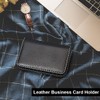 COYUN Business Card Case Flip Style Business Card Holder PU