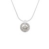 Delight Jewelry Silvertone Small Lotus Flower - Silvertone Happy Hanukkah