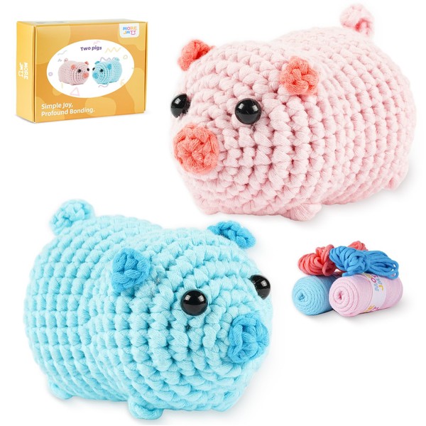 MOREJMTT Crochet Kit for Beginners, Learn to Crochet, Include Easy