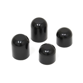 Nakatani Metal Industries Front and Rear Hub Nut Caps Individually Packaged, Black (1 Set of 2 Front and Rear Each)