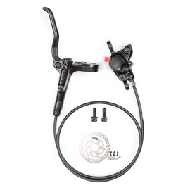 Cyclon MT200 Hydraulic Brakes with SM-RT26 160mm / 180mm Rotors, Left Front 800mm Right Rear 1400mm MTB Hydraulic Disc Brakes Aluminum Alloy Levers with Calipers
