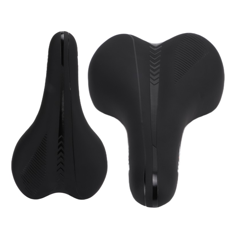 Bike Seat Thicken High Elastic Sponge Comfortable Waterproof Black Bicycle