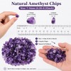0.5LB Amethyst Gemstone Tumbled Chips, Healing Crystals Polished Gemstone Chips