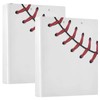 Moudou Baseball 3 Ring Binder 1 Pack, 1.5 Inch Clear