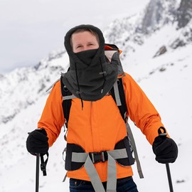 Balaclava Autumn Winter Balaclava Thermal Ski Mask Fleece Windproof Face Hood Hat for Men Women Windproof Warm Bicycle Balaclava Breathable Face Hood for Outdoor Sports Cycling, black