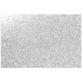 Time 4 Craft Glitter Paper - Sparkle up Your Creations with 11.8" x 8.3" Silver Color 235g Sheets, Ideal for DIY Crafts and Art Projects, 12pcs