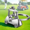 ARFUKA Keychain Golf Cart Pendant Keyring Unisex Key Organizer Holder