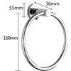 Stainless Steel Towel Ring, Bath Towel Holder Towel Ring, 6.3