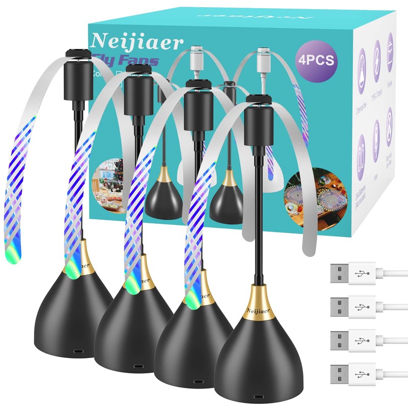 Neijiaer Fly Fans for Tables, Practical Fly Repellent Fan with