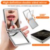 POTYHDC Compact Pocket Mirror, Cute Travel Mini Mirror with Magnification,